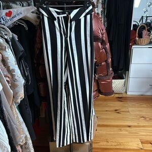 Alice and Olive black / white striped pants